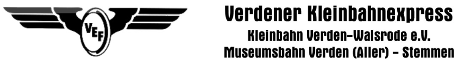 Verdener Kleinbahnexpress Museumbahn Verden (Aller)-Stemmen – Verden 27283