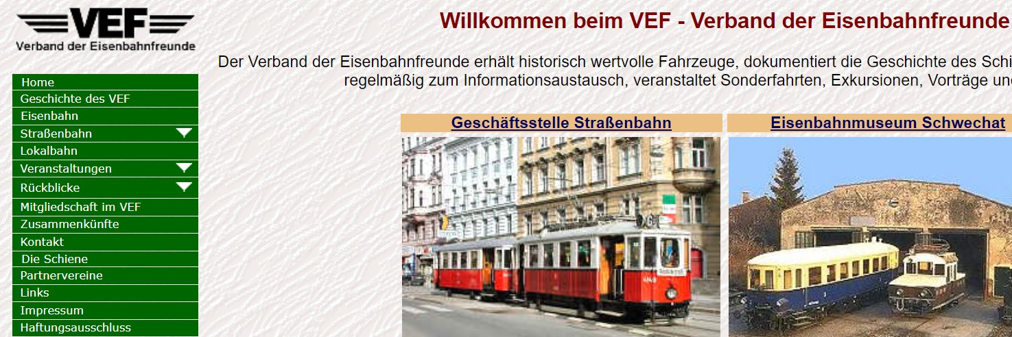 VEF – Verband der Eisenbahnfreunde – Wien 1030 (A)