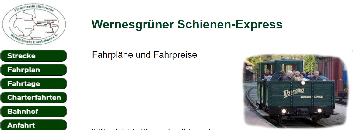 WEX – Wernesgrüner Schienen-Express – Schönheide 08304