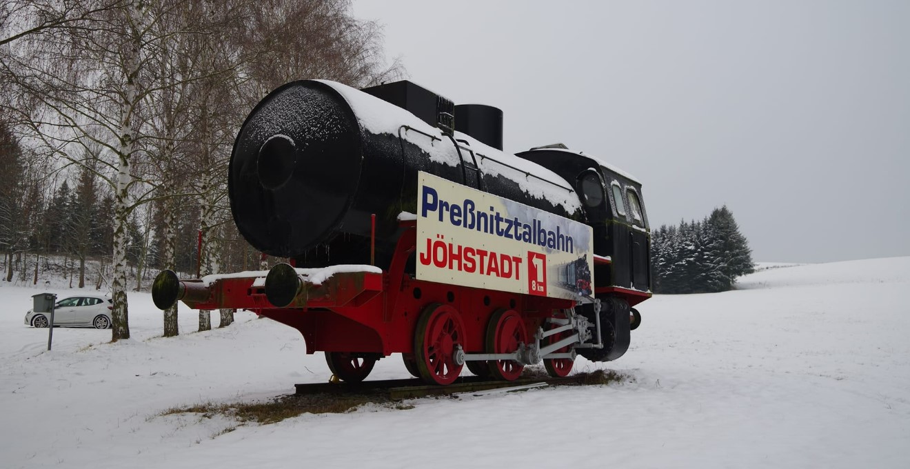 Dampfspeicherlok FLC Werbeträger – Thermalbad Wiesenbad 09488