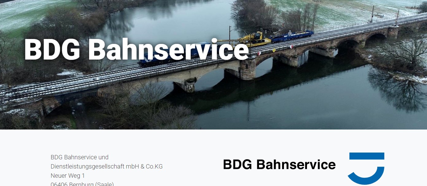 BDG Bahnservice- und Dienstleistungsgesellschaft mbH & Co. KG – Bernburg 06406 (EVU)