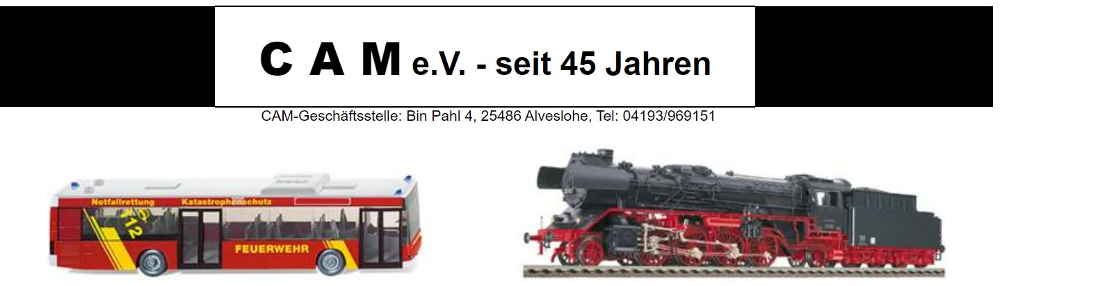 CAM – MODELLAUTO- / EISENBAHN- und Spielzeugbörsen – Alveslohe 25486