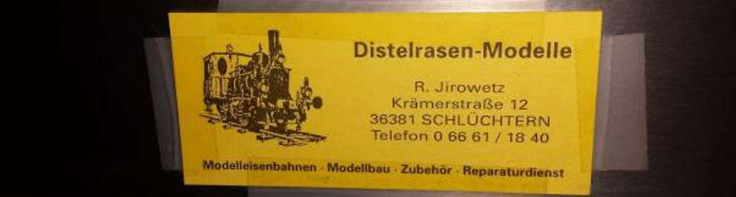 Distelrasen Modelle Rolf Jirowetz – Schlüchtern 36381