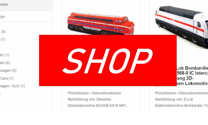 Onlineshop von Bahninfos.com