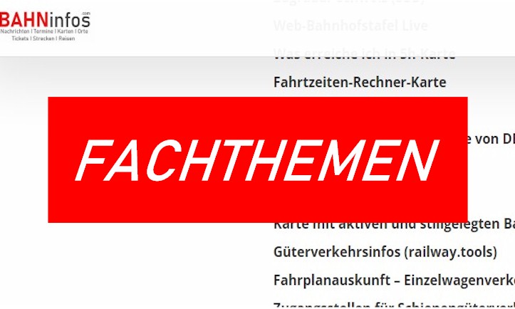 Fachthemen von Bahninfos.com