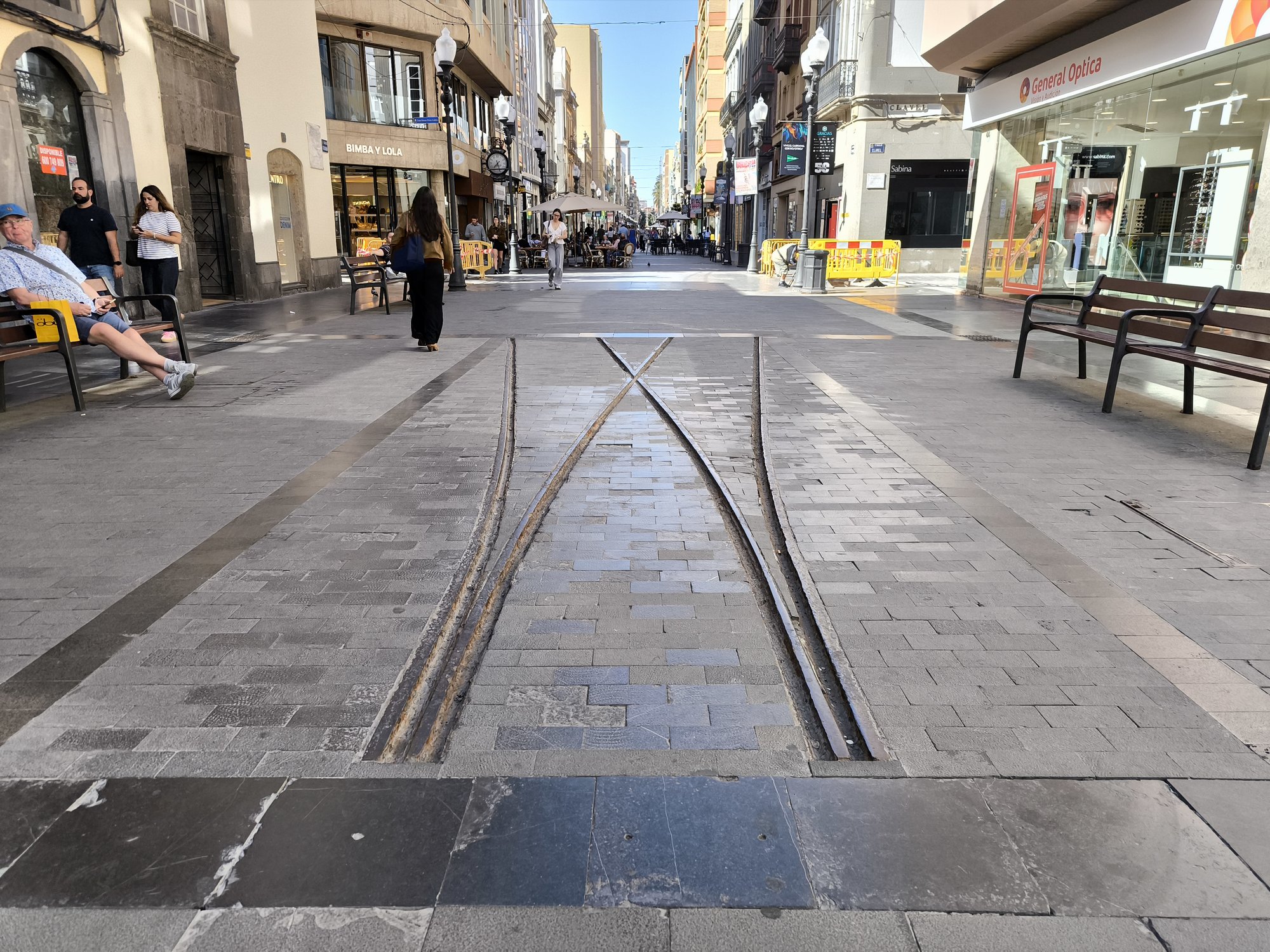 Denkmal Gleisrest Weiche Straßenbahn Las Palmas de Gran Canaria 35002 (E)