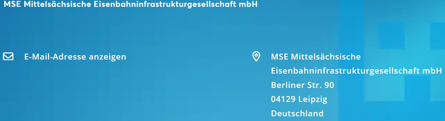 MSE Mittelsächsische Eisenbahninfrastrukturgesellschaft mbH – Leipzig 04129