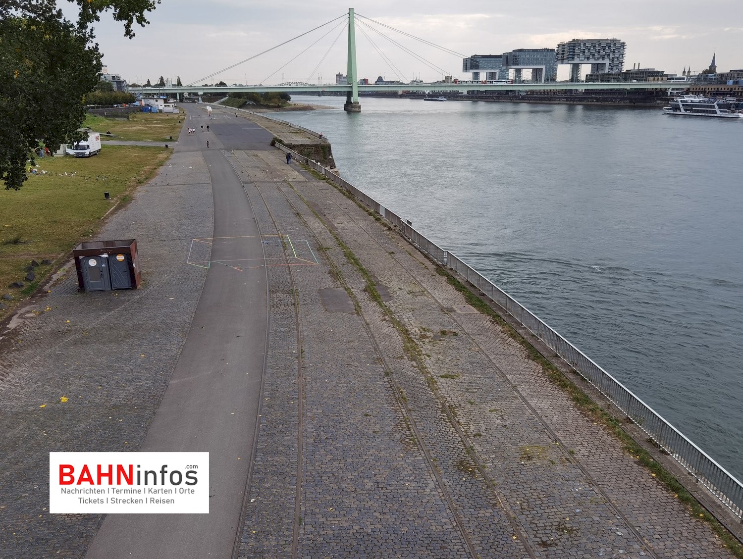 Gleisreste am Kennedy-Ufer Deutzer Brücke – Köln 50679