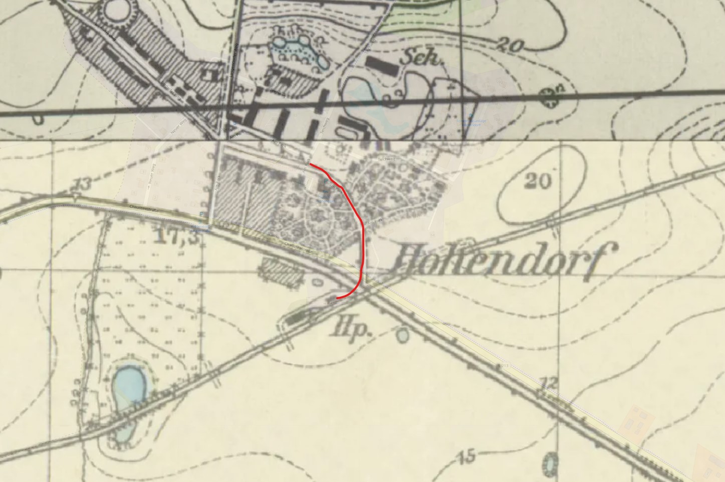 Reste der Feldbahn Gut Schloss Hohendorf – Groß Mohrdorf 18445