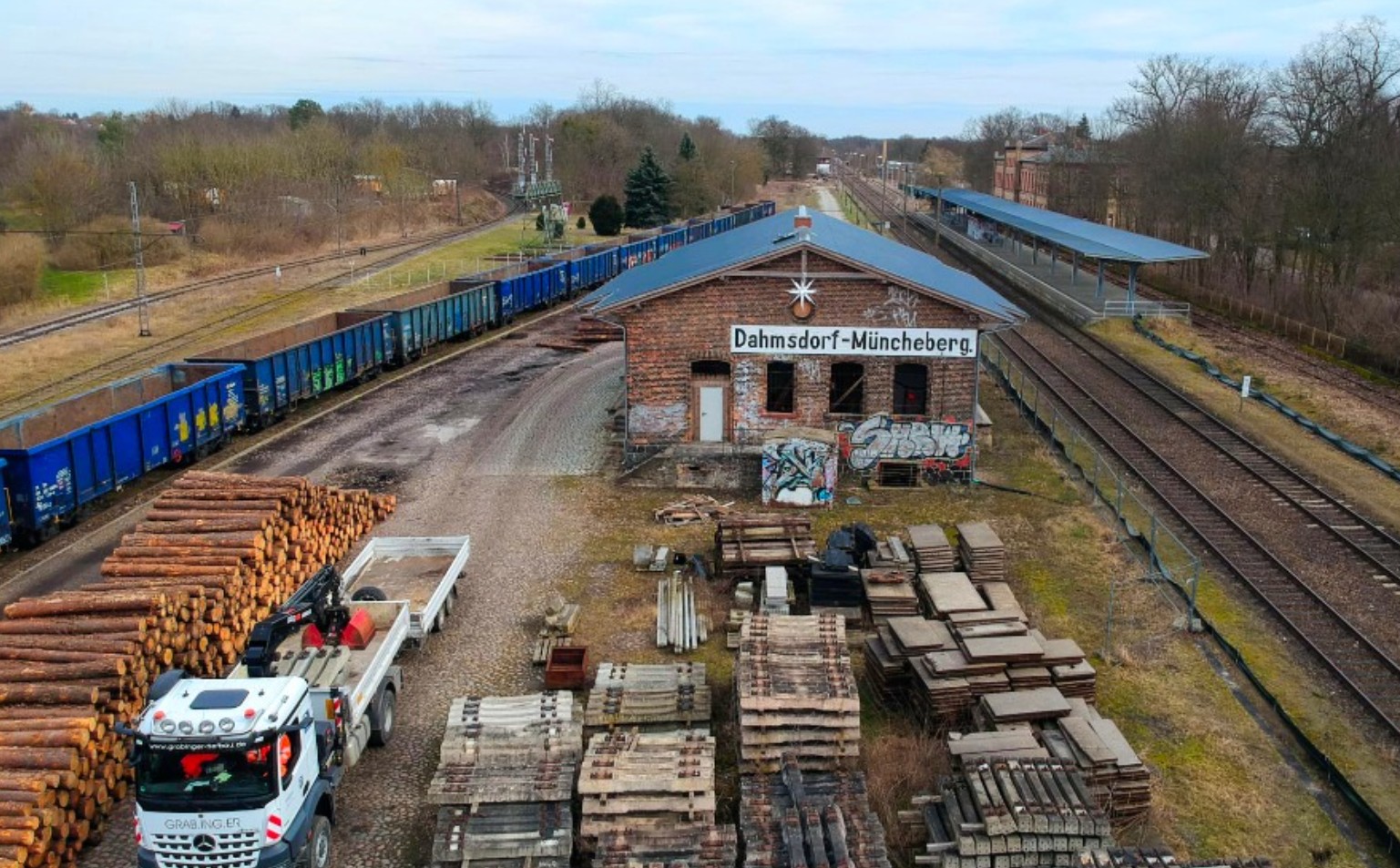 Ladegleis der Bahnhofsbetriebsgesellschaft Müncheberg mbH – Müncheberg 15374