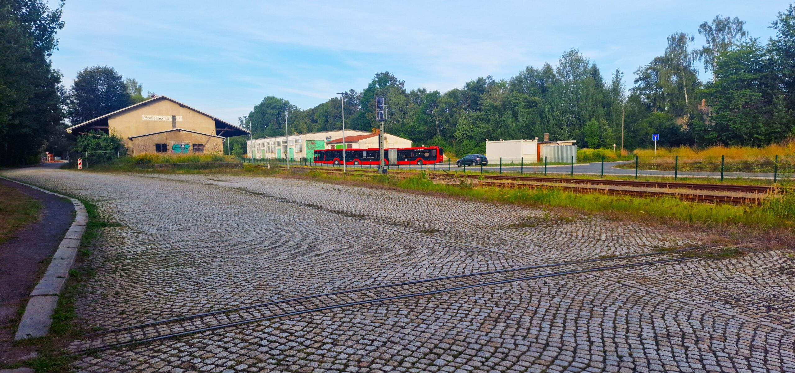 Feldbahn Gleisrest am Bahnhof Großschönau 02779