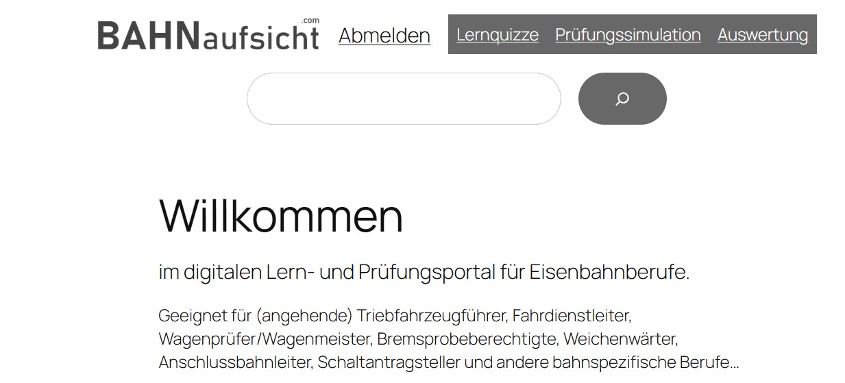 BAHNaufsicht digitale Lernplattform für Eisenbahnberufe – Berlin 13127